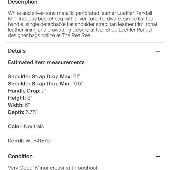 Loeffler Randall - Mini Industry Perforated Bucket Bag - Picture 5 of 5